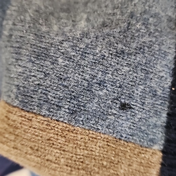 Vintage Tommy Hilfiger Golf 90s Y2K Wool Grandpa Dad Patchwork Sweater Size L - Picture 7 of 10